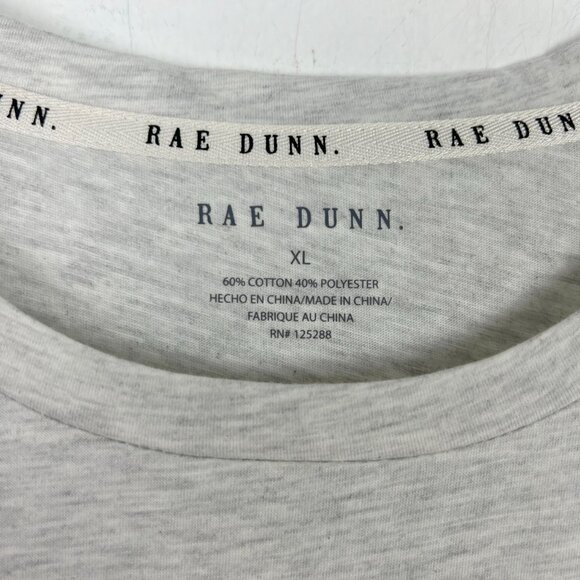 NWT Rae Dunn Basic Witch Short Sleeve T-Shirt Tee Halloween Gray Size XL NEW - Picture 4 of 9